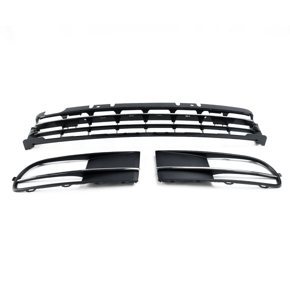 Volkswagen Beetle 5C 2012-2016 Front Bumper Lower Grille + Fog Light Grill Generic