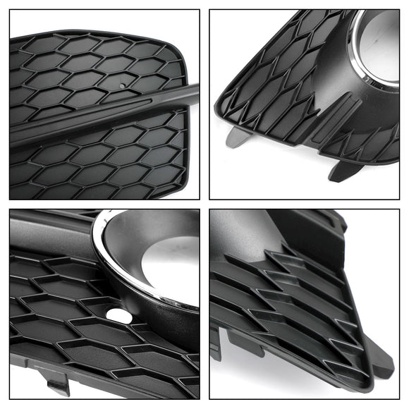 2012-2014 Audi Q3 S-Line Fog Light Grille 2PCS Front Bumper Lower Cover Grill 8U0807681DSP9 8U0807681D