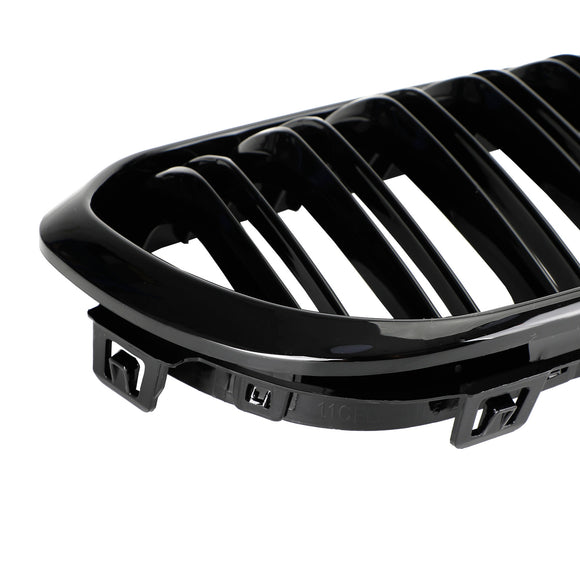Griglia con rene anteriore, griglia nera lucida per BMW Serie 1 F20/F21 116d/118d/120d/118i/125i 2015-2017