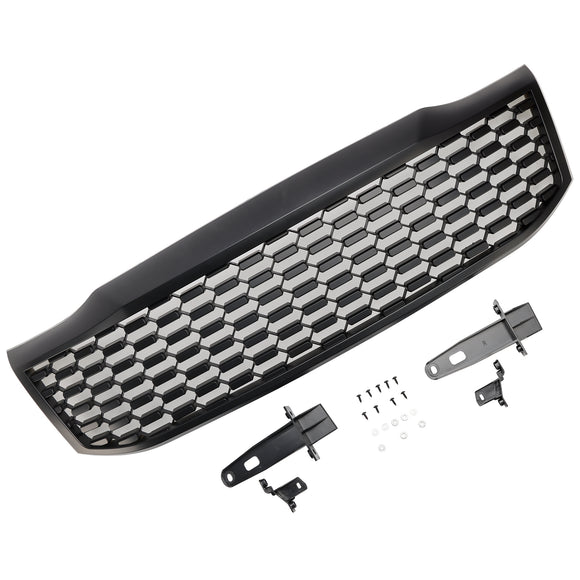 Toyota Hilux Vigo MK7 2012–2014 Frontstoßstangengrill, mattschwarzer Grill