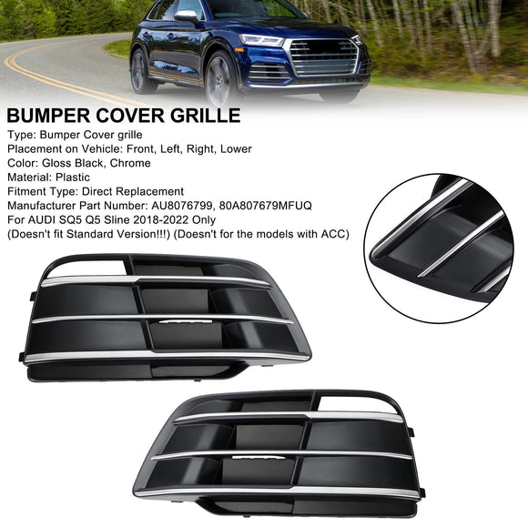 Audi SQ5 / Q5 Sline 2018-2021 Front Bumper Grille 80A807679MRU6 AU8076799 Generic