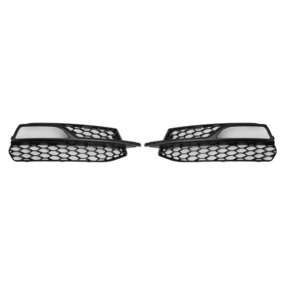 Audi A3 S-Line 8V 2013-2016 Honeycomb Fog Light Grill Front Bumper Lower Cover Black Grille 8V3807681G 8V3807682G