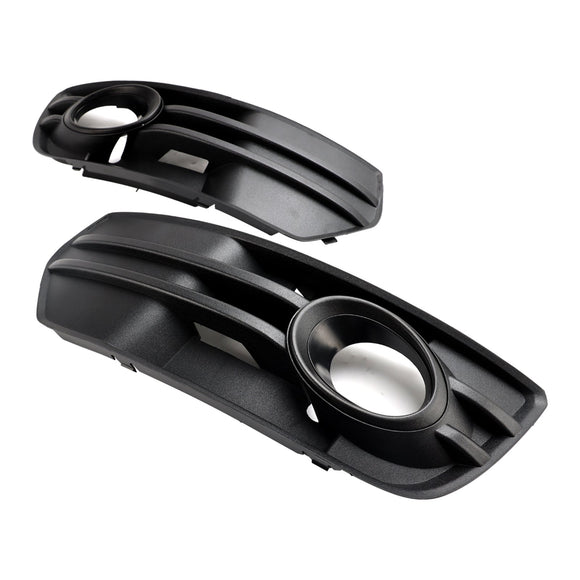 Audi 2009-2012 Q5 parachoques delantero estándar 2 piezas parachoques delantero parrilla luz antiniebla cubiertas de lámpara