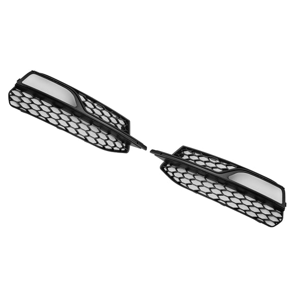 Audi A3 S-Line 8V 2013-2016 Honeycomb Fog Light Grill Front Bumper Lower Cover Black Grille 8V3807681G 8V3807682G