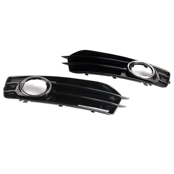 Audi A3 S-Line S3 2009-2013 Front Lower Bumper Grille Fog Light Cover 8P0807682 8P0807681
