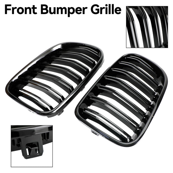 2010-2014 BMW X3 F25 xDrive28i/xDrive35i/xDrive20d/xDrive30d Griglia nera lucida Rene paraurti anteriore