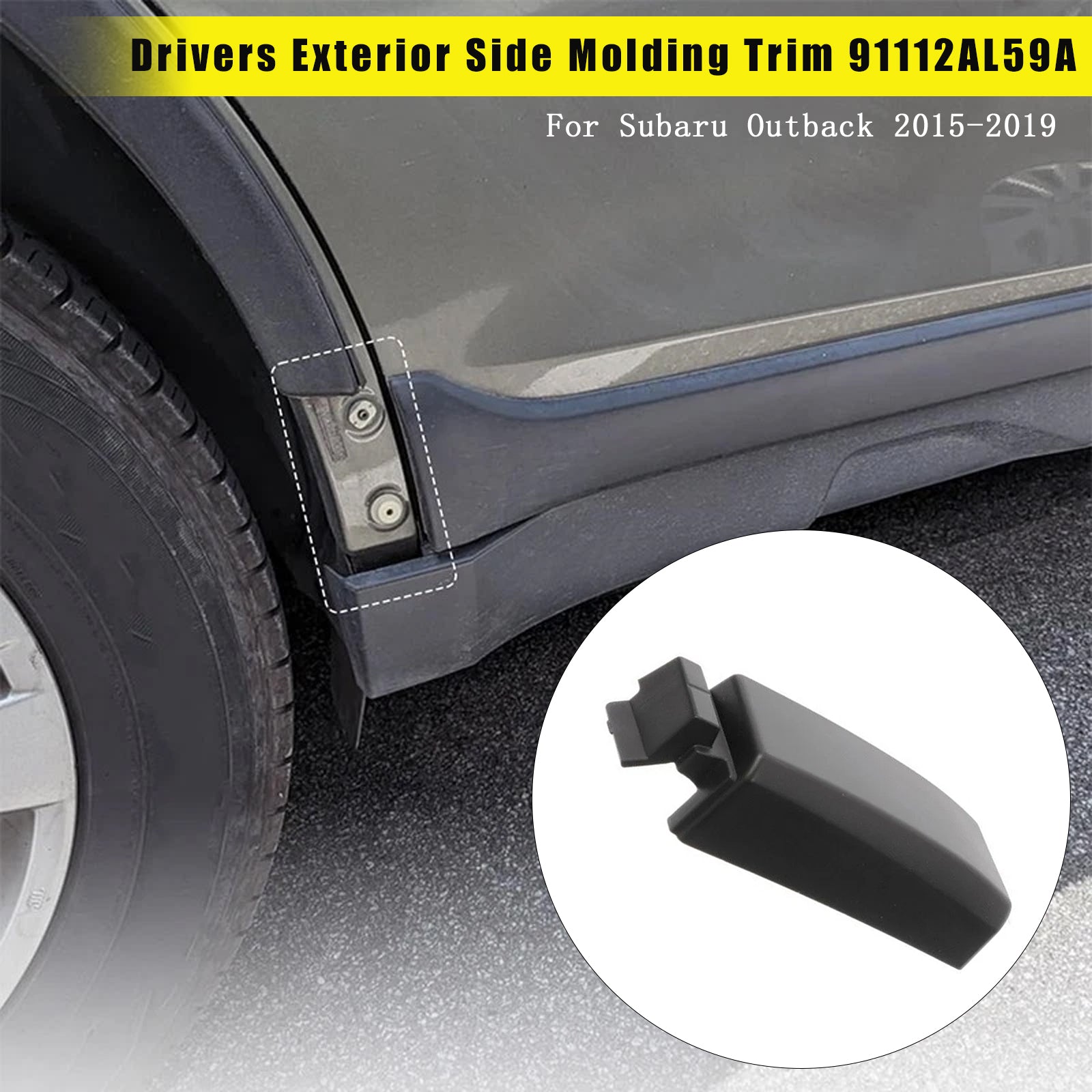 その他 RT-5225237039 2015-2019 Subaru Outback Drivers Exterior Side Molding Trim