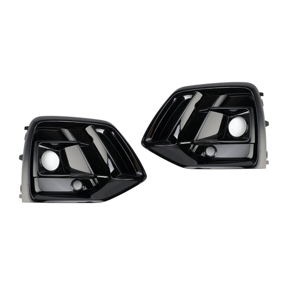 Audi Q5 S Line/SQ5 2021-2025 Cubierta de parrilla de lámpara antiniebla delantera negra