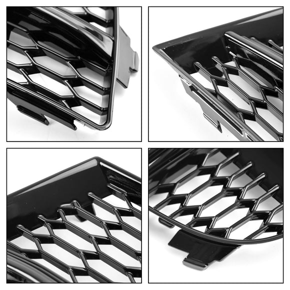 2017-2020 Audi A3 S-Line / S3 8V Honeycomb Lower Grill Front Bumper Fog Light Lower Black Cover Grille 8V3807681AE 8V3807682Q