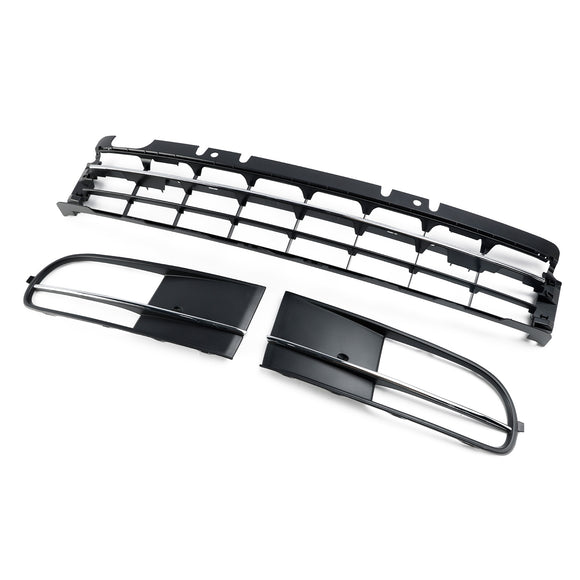 Volkswagen Beetle 5C 2012-2016 Front Bumper Lower Grille + Fog Light Grill Generic