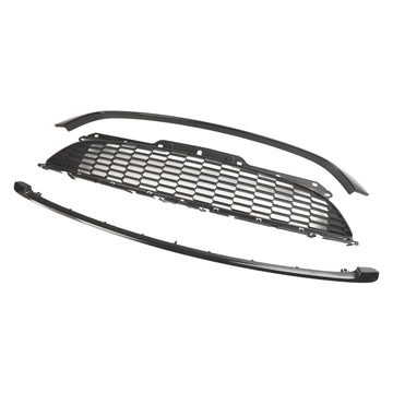 Mini R56 Cooper S 2007-2013 & Parrilla delantera negra brillante para JCW Hatchback de 3 puertas, 3 piezas