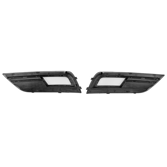 Chrome Fog Light Cover Grille Fit Audi A4 B8.5 2013-2016 Standard Bumper Grille