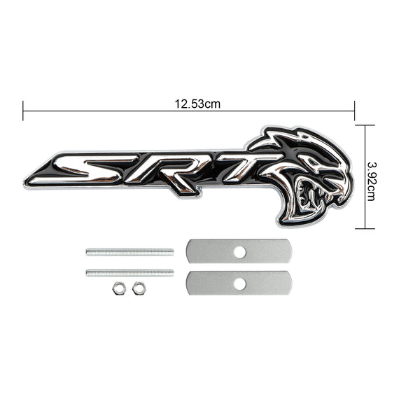 Front Grille SRT Hellcat Emblem For Charger Challenger SRT Chrome Black / Chrome Red / Red Black Badge