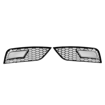 Audi A4 B8.5 2013-2016 Standard Bumper Honeycomb Style Fog Light Cover Grill
