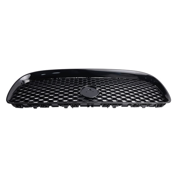 Griglia per paraurti anteriore a nido d'ape nera lucida, adatta per Jaguar XE 2015-2018