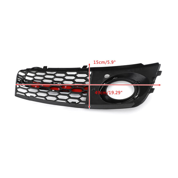 Audi 2009-2012 A4 B8 Flowing LED Honeycomb Mesh Grille Fog Light Turn Signal DRL