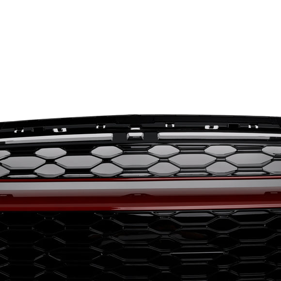 2014-2021 Mini Cooper F55 F56 F57 GP-Style Grill Front Bumper Gloss Black Red Trim Grille