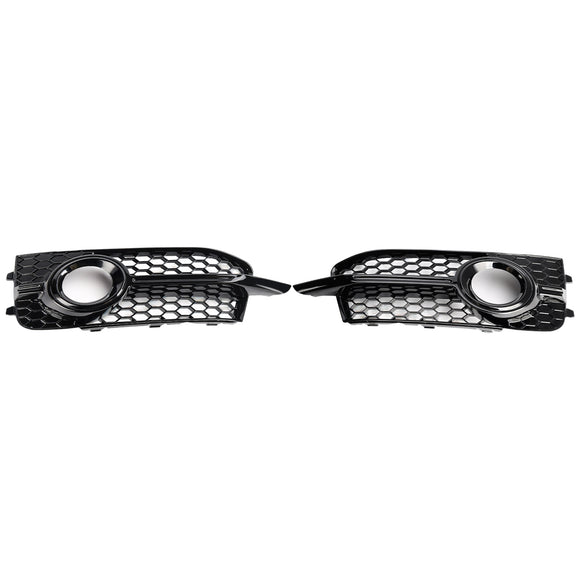 Audi A1 S-Line 8X 2011-2014 2 pezzi paraurti anteriore griglia fendinebbia nera griglia di copertura a nido d'ape 8X0807682B 8X0807681B