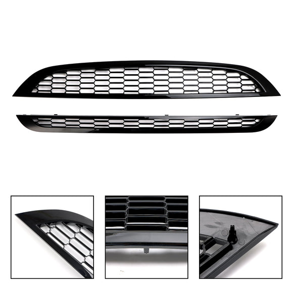 Mini 2002-2006 R50 One 1.6i 2PCS Honeycomb Mesh Front Grill Grille