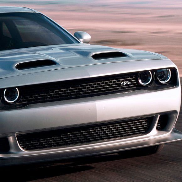 Badge R/T pour calandre de pare-chocs avant, pour Dodge Charger Challenger, rouge/Chrome/noir/rouge, Badge noir