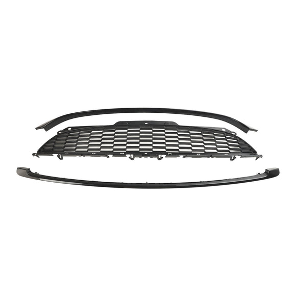 Mini R56 Cooper S del 2007-2013 & Griglia anteriore nera lucida JCW 3 porte Hatchback 3 pezzi