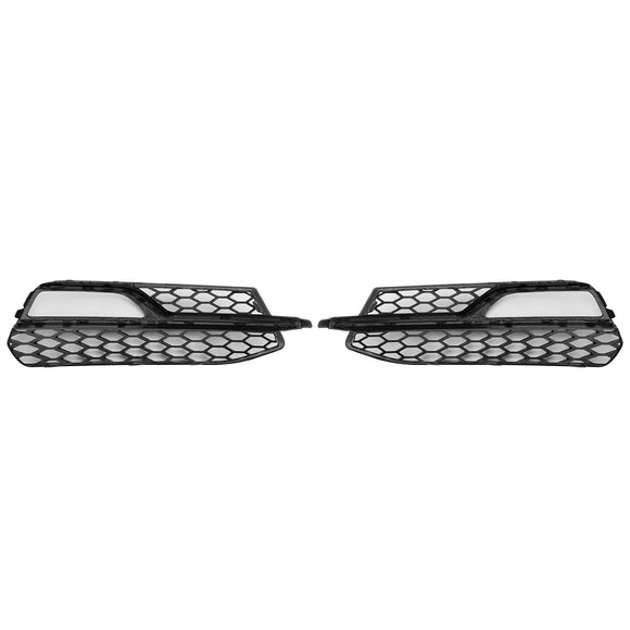 Audi A3 S-Line 8V 2013-2016 Honeycomb Fog Light Grill Front Bumper Lower Cover Black Grille 8V3807681G 8V3807682G