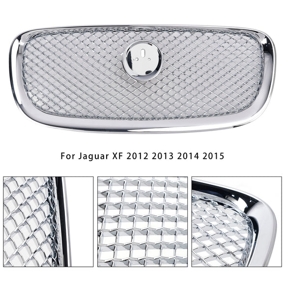 Jaguar XF 2012 2013 2014 2015 Griglia anteriore cromata per presa d'aria, radiatore XF-R, griglia a rete stile