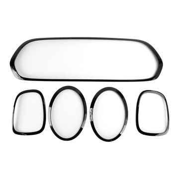 2014-2021 Mini F55 F56 F57 Cooper S/Cooper SD Garniture de calandre noire + garniture de phare + garniture de feu arrière