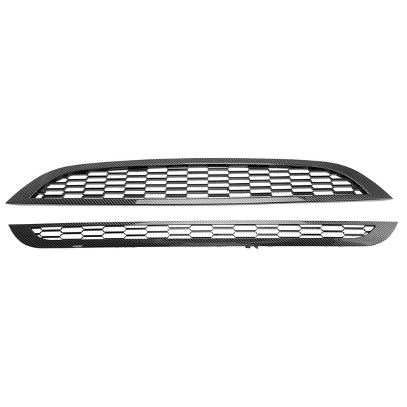 Mini Cooper R50 R52 R53 2002-2006 2 pezzi griglia anteriore a nido d'ape griglia nera sostitutiva