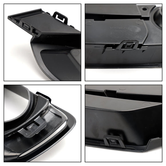 2013-2015 BMW 3 Series 320i 320i xDrive 2.0L L4-Gas 2 cubiertas de rejilla de luz antiniebla para parachoques delantero