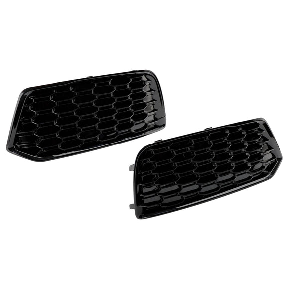 Audi Q5 Standard Version 2018-2021 2PCS Front Bumper Cover Grille Grill Bezel Insert 80A807679D 80A807679DRU6 Generic