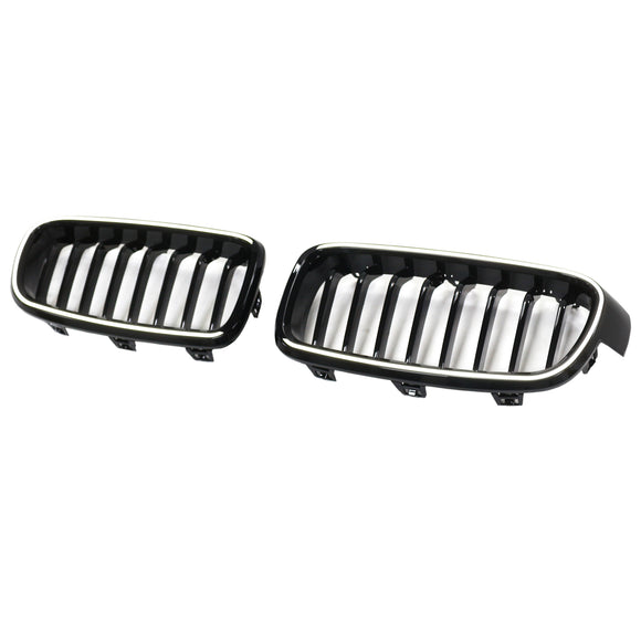 Gloss Black Front Kidney Grille Grill Fit BMW 3 Series F30 F31 F35 2012-2019