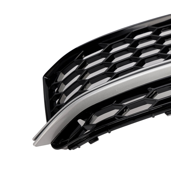 Audi A5 Sline / S5 2013-2016 2PCS Front Fog Lamp Black Grill Honeycomb Replacement Grille