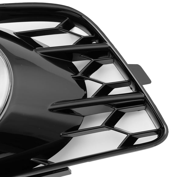 2009-2012 Audi A3 8P S-Line Style nid d'abeille pare-chocs avant calandre antibrouillard couverture noire 8P0 807 682 K T94 8P0 807 681 AF T94