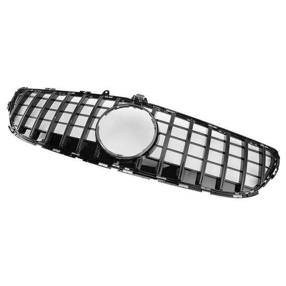Mercedes Benz Classe CLS 2015-2018 W218 Grille de pare-chocs avant style C218 X218 GTR, calandre noire brillante