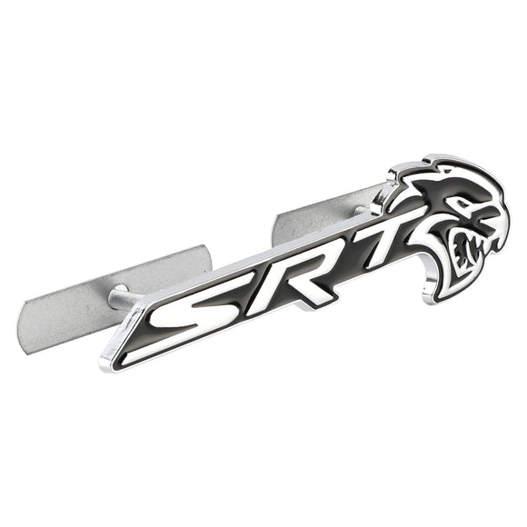 Front Grille SRT Hellcat Emblem For Charger Challenger SRT Chrome Black / Chrome Red / Red Black Badge