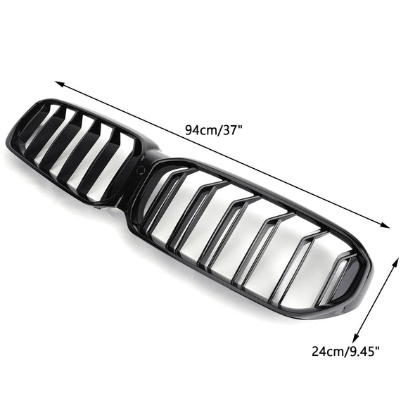 2021-2022 BMW Serie 5 G30 G31 G38 530i/540i/530e/M550i/520d Griglia anteriore Doppia griglia nera lucida