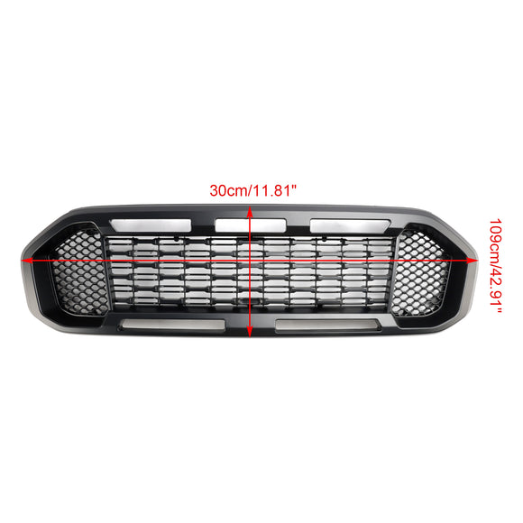 Ford Ranger 2019-2023 Front Bumper Grill Raptor / Honeycomb / Mesh Style Black Grille