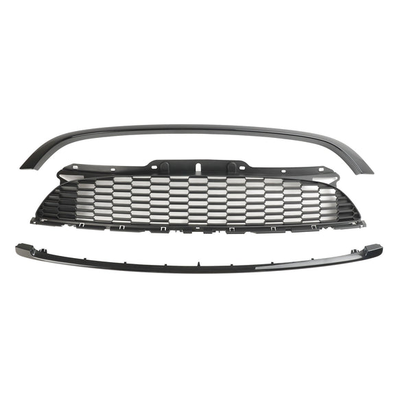 Mini R56 Cooper S del 2007-2013 & Griglia anteriore nera lucida JCW 3 porte Hatchback 3 pezzi