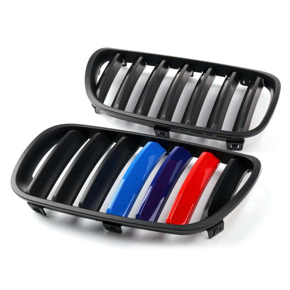 BMW 2007–2010 X3 E83 25si 30si xDrive28i xDrive30i Facelift, mattschwarzer Grill, Frontstoßstangengrill