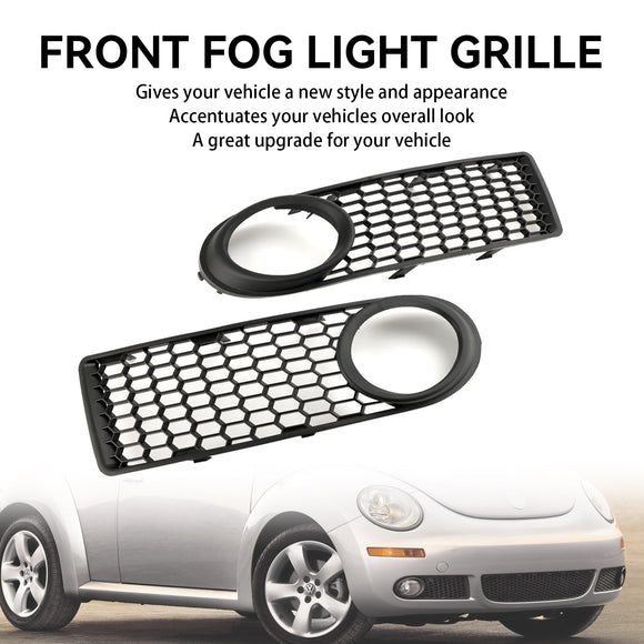 Volkswagen 2006-2010 Beetle & Beetle Convertible 1C0807683J 1C0807684B Front Bumper Fog Light Grille