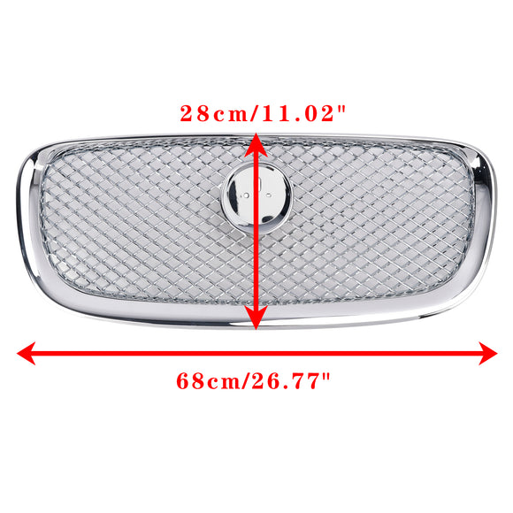 Jaguar XF 2012 2013 2014 2015 Griglia anteriore cromata per presa d'aria, radiatore XF-R, griglia a rete stile