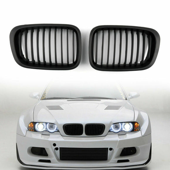 1998-2001 BMW E46 4 porte Serie 3 318i/320i/325i/330i/318d/320d Griglia con rene anteriore Griglia nera opaca