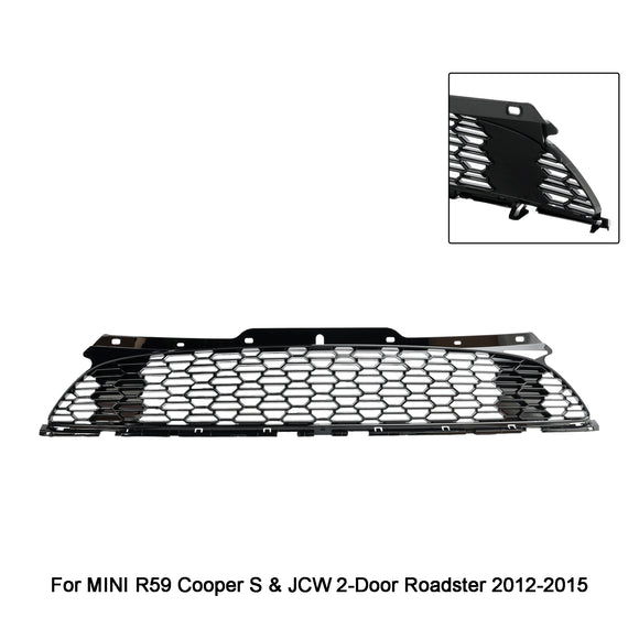 2007.06-2015 Mini Cooper S R55 R56 R57 R58 R59 JCW Style Gloss Black Griglia per paraurti anteriore