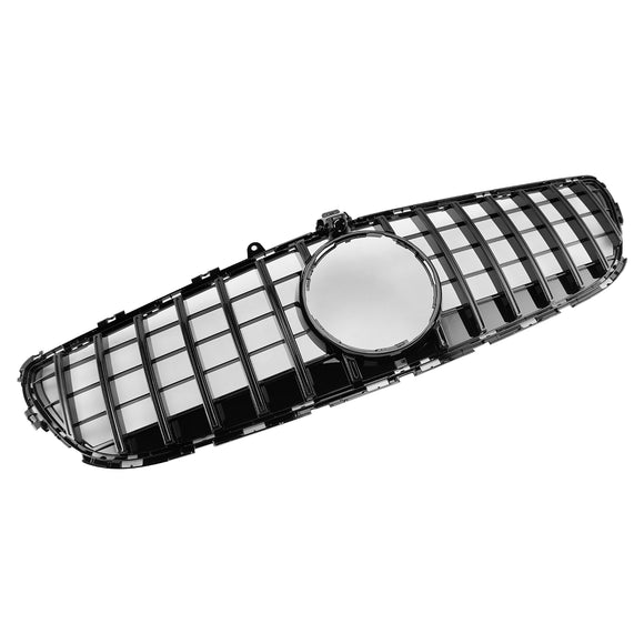 Mercedes Benz Classe CLS 2015-2018 W218 Grille de pare-chocs avant style C218 X218 GTR, calandre noire brillante