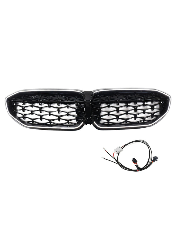 Parrilla de riñón Black Diamond 51138072085 compatible con BMW Serie 3 G20 2019-2022