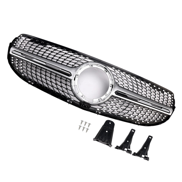 Diamond Front Bumper Grille Mercedes-Benz X253 GLC250 GLC300 2020-2022 Grill