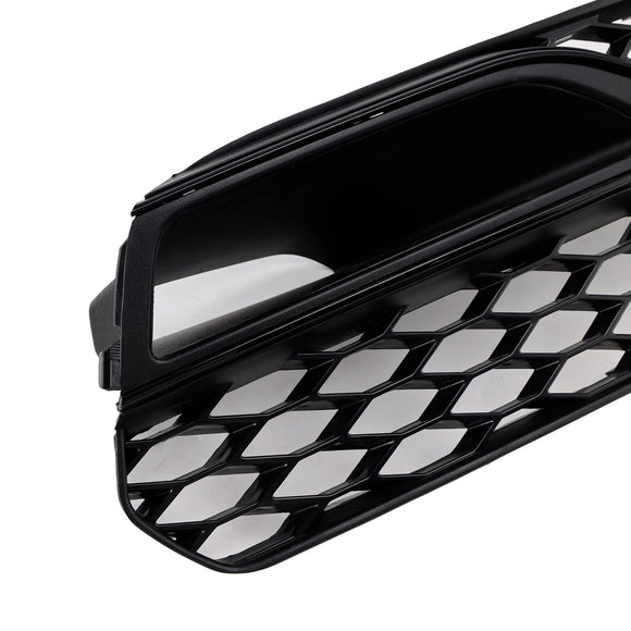 2013-2016 Audi S3 8V Honeycomb Lower Grille Front Bumper Fog Light Cover Black Grill 8V3807681L 8V3807681K