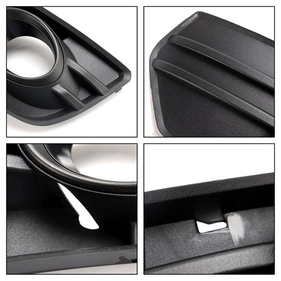 Audi 2009-2012 Q5 parachoques delantero estándar 2 piezas parachoques delantero parrilla luz antiniebla cubiertas de lámpara