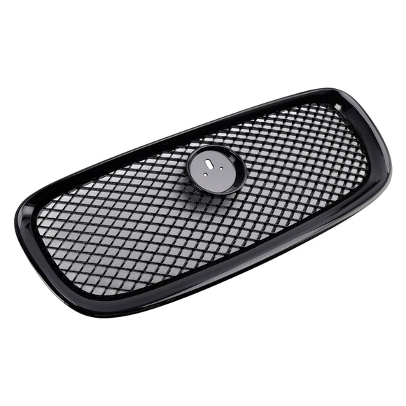 XF-R Style Front Bumper Grill Grille Fit Jaguar XF 2012-2015 Gloss Black